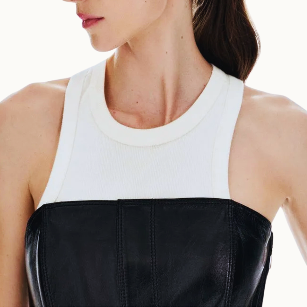 BLUSA COURO MORGANA
