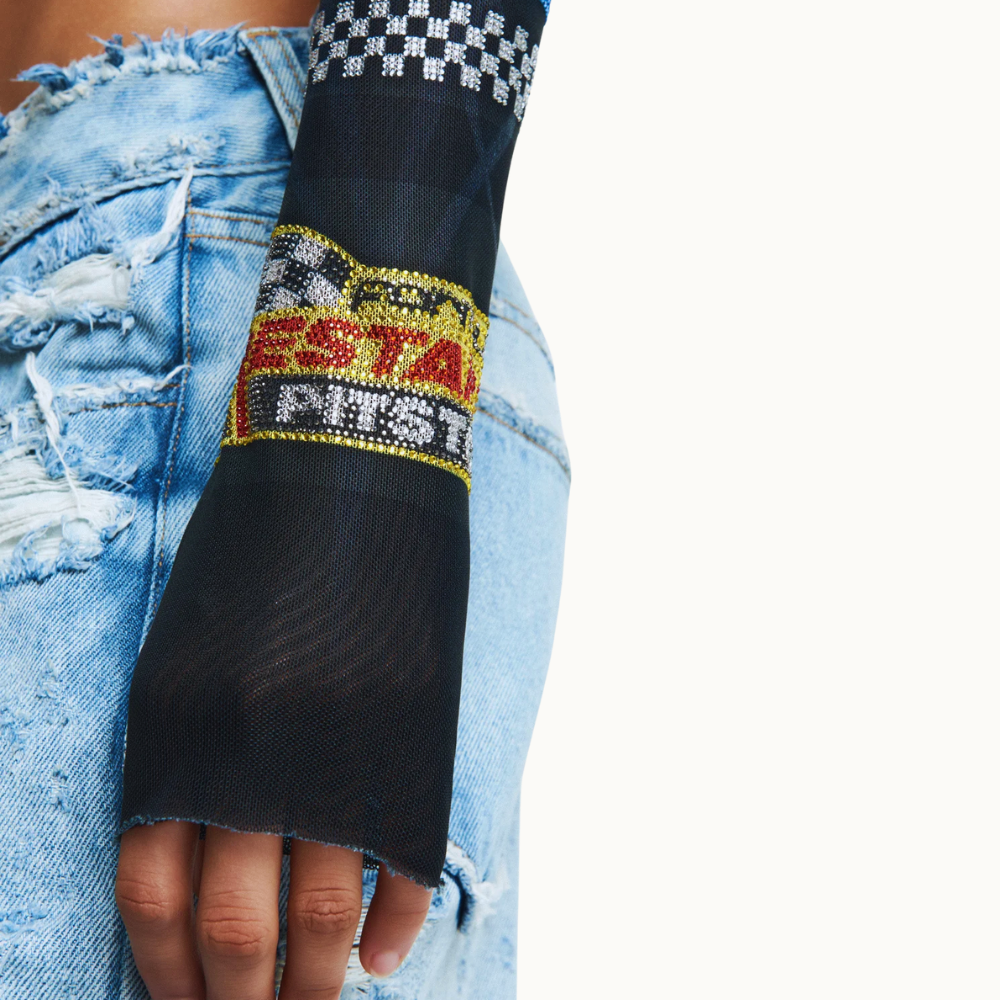 BLUSA CROPPED  TULE MOTOCROSS