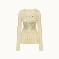 BLUSA  MANGA LONGA METAIS RENDA