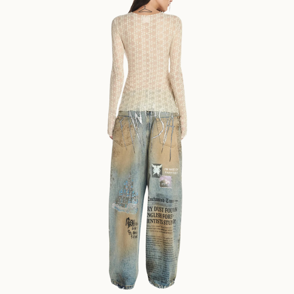 BLUSA MANGA LONGA RENDA HAPPILY EVER AFTER