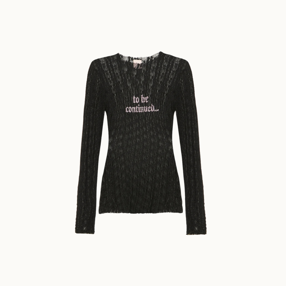 BLUSA MANGA LONGA RENDA TO BE CONTINUED