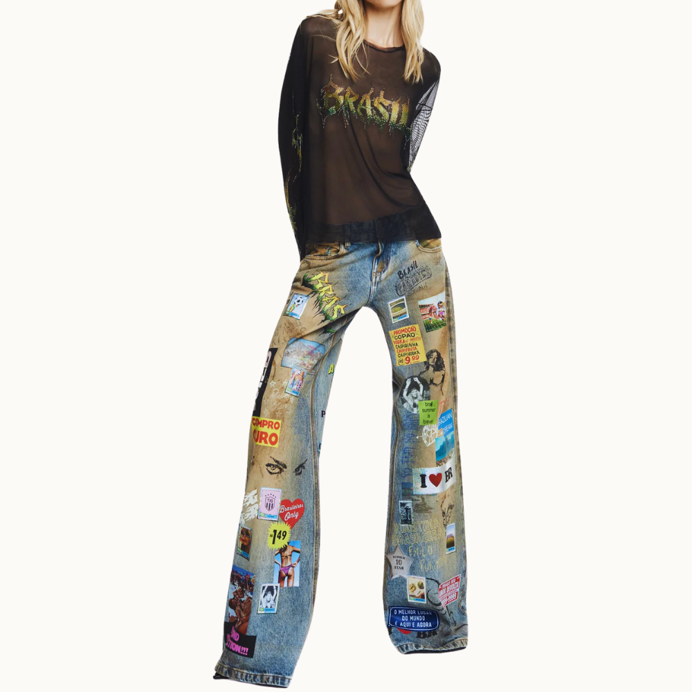 BLUSA MANGA LONGA PEDRAS BRASIL