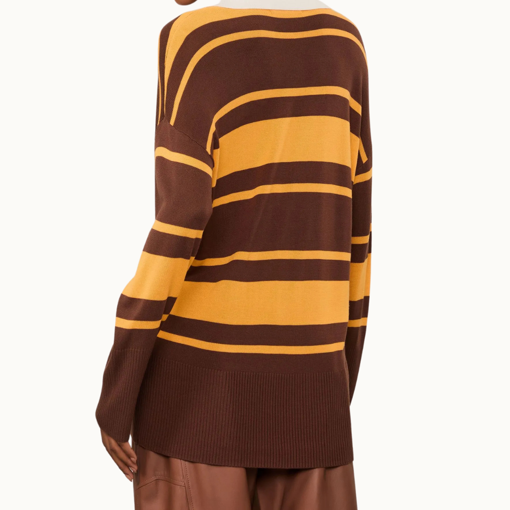 BLUSA POLO LISTRA BICOLOR TRICOT