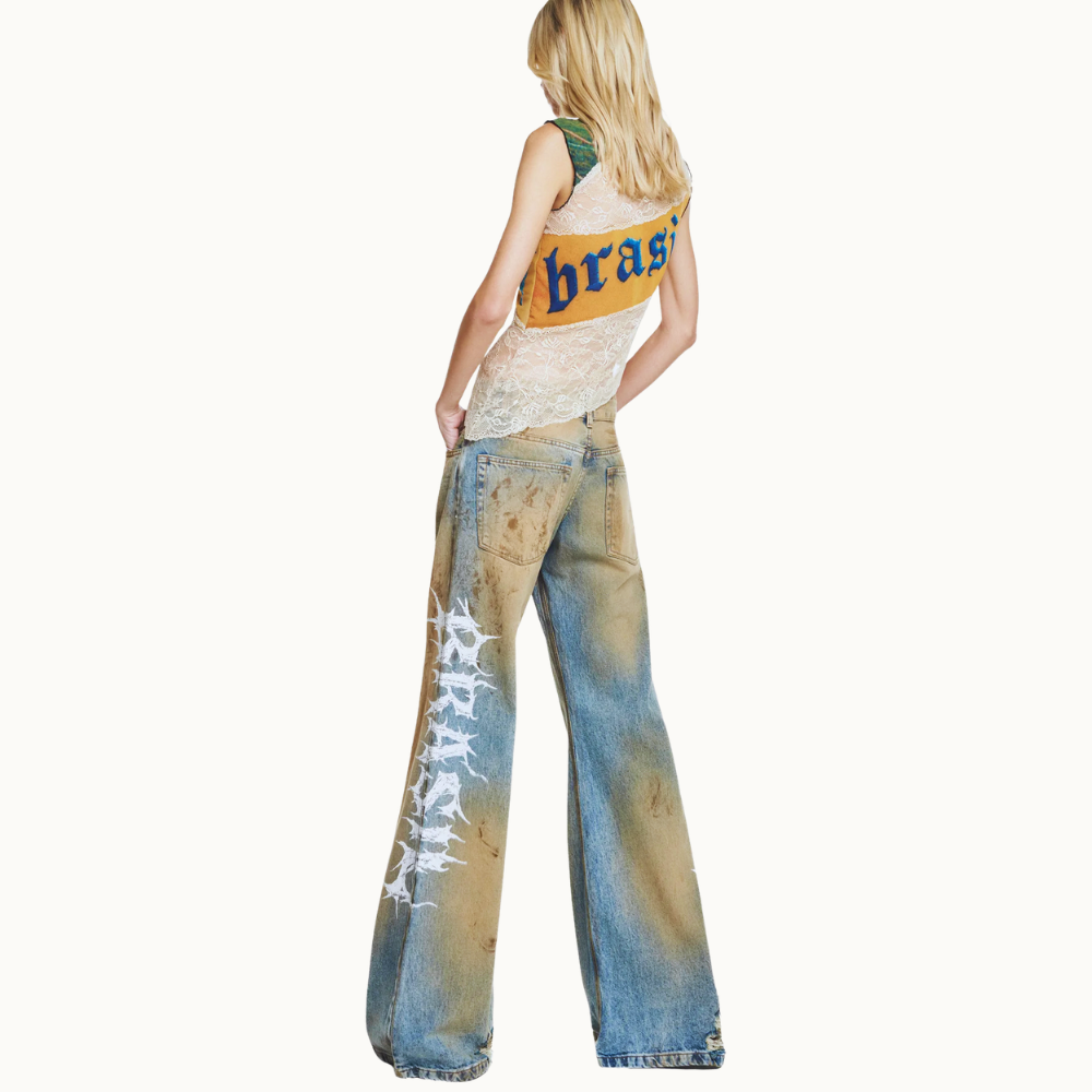 BLUSA SEM MANGA TULE E RENDA BRASIL
