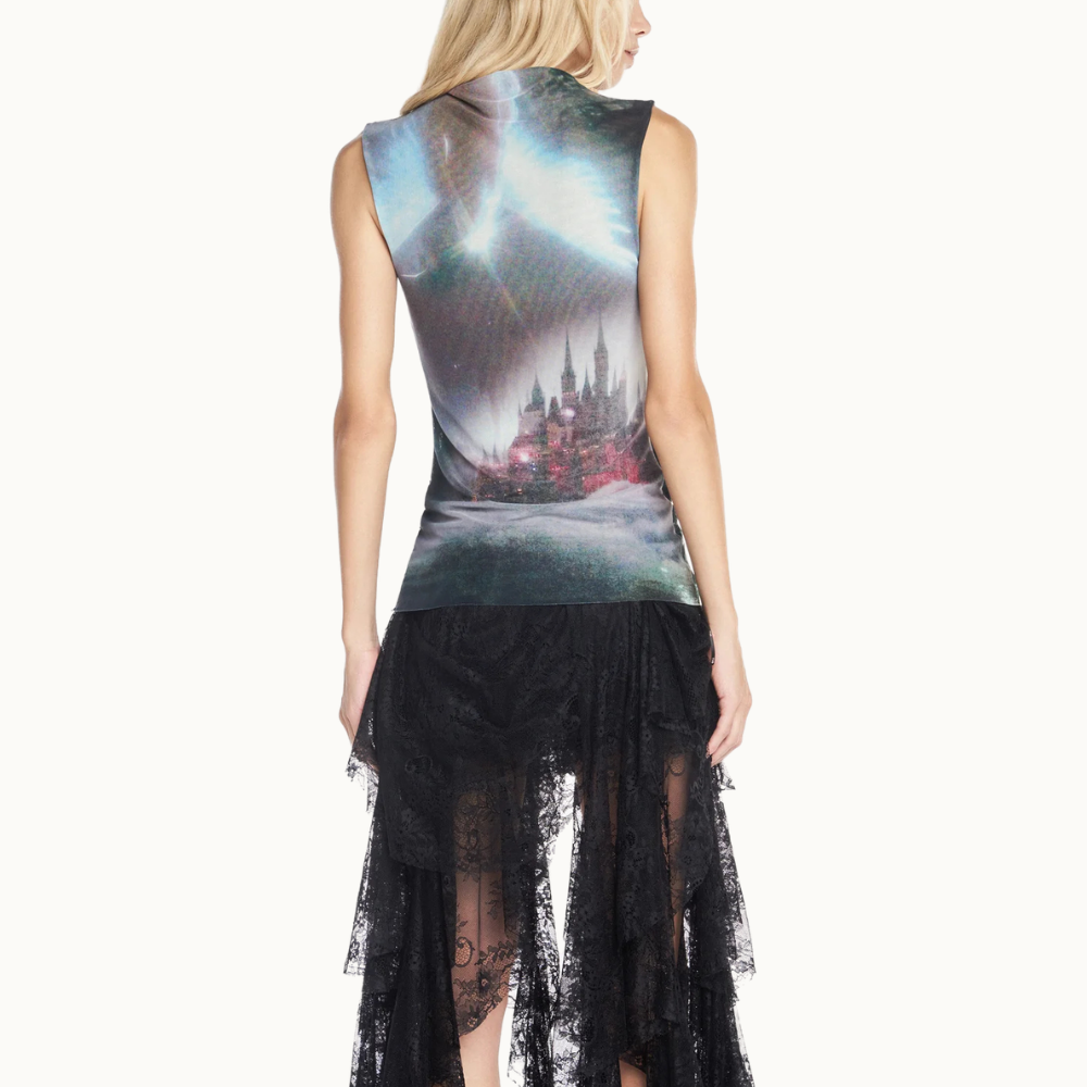 BLUSA SEM MANGA TULE FAIRYTALE