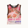 BLUSA SEM MANGA TULE MOTOCROSS