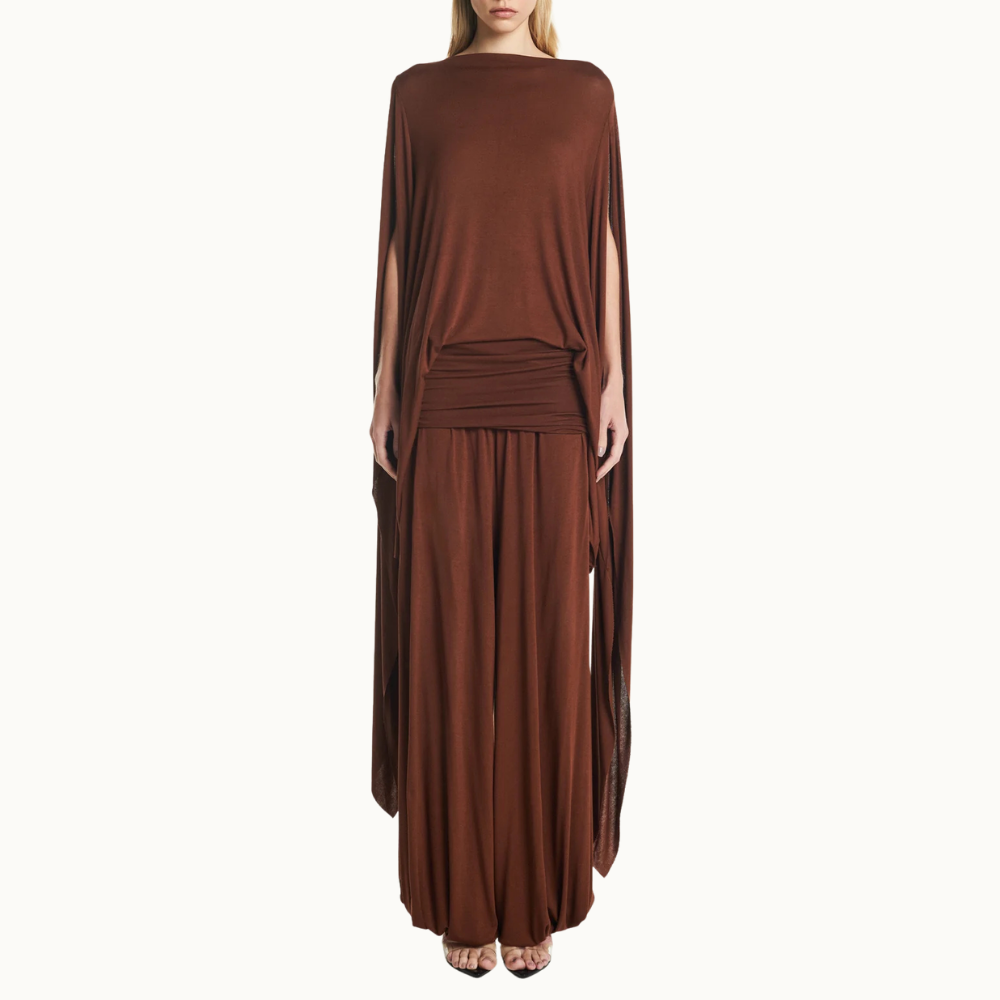 BLUSA AMPLA MANGA COM PONTA MALHA