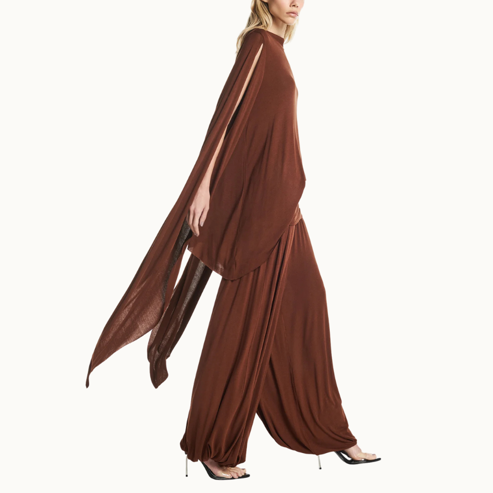 BLUSA AMPLA MANGA COM PONTA MALHA