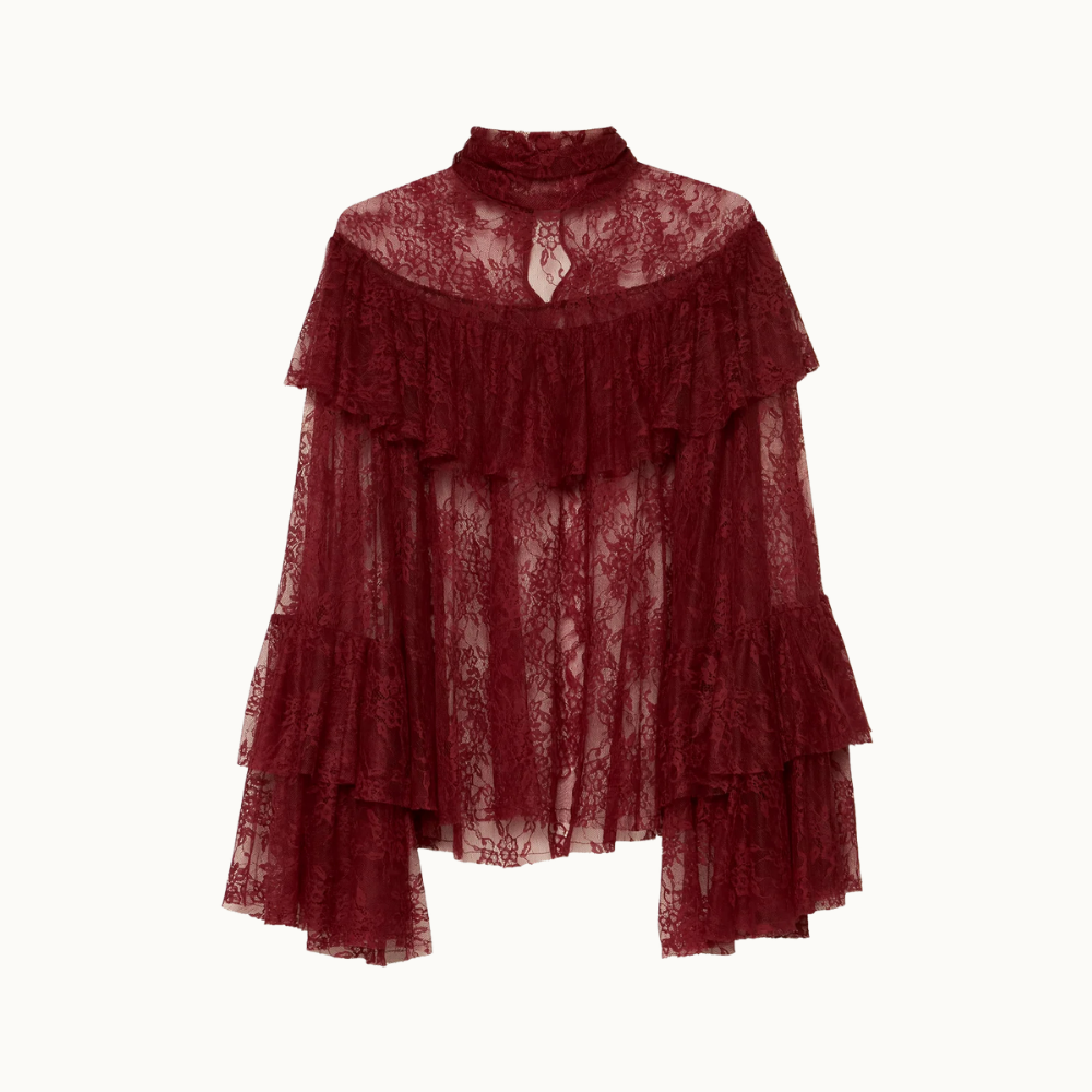 BLUSA GOLA ALTA BABADOS