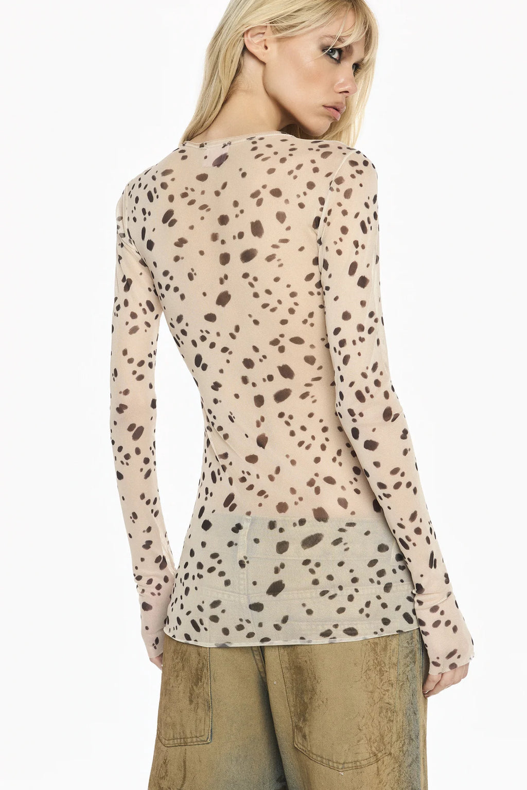 BLUSA MANGA LONGA TULE DÁLMATA
