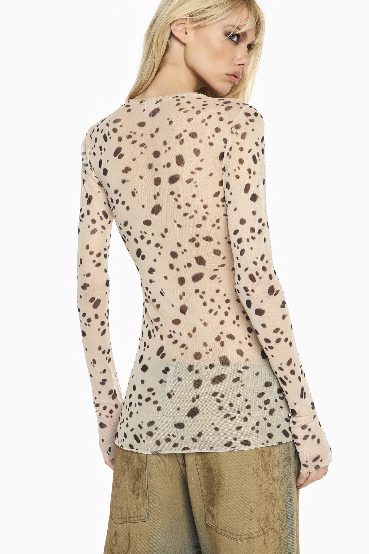 BLUSA MANGA LONGA TULE DÁLMATA