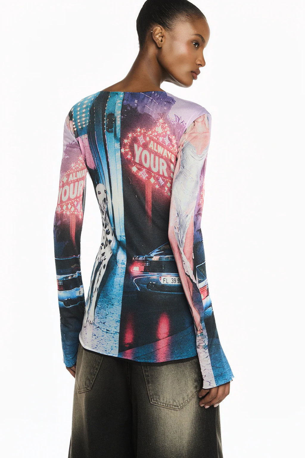 BLUSA MANGA LONGA TULE DÁLMATA BY YOUR SIDE