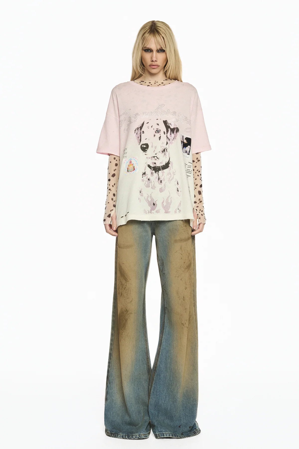 BLUSA MANGA LONGA TULE DÁLMATA