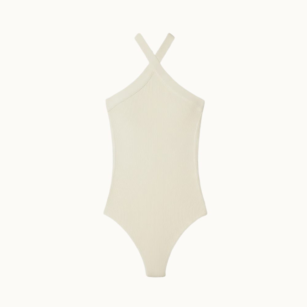 BODY DE TRICOT DECOTE CRUZADO