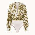 BODY MANGA LONGA DE SEDA