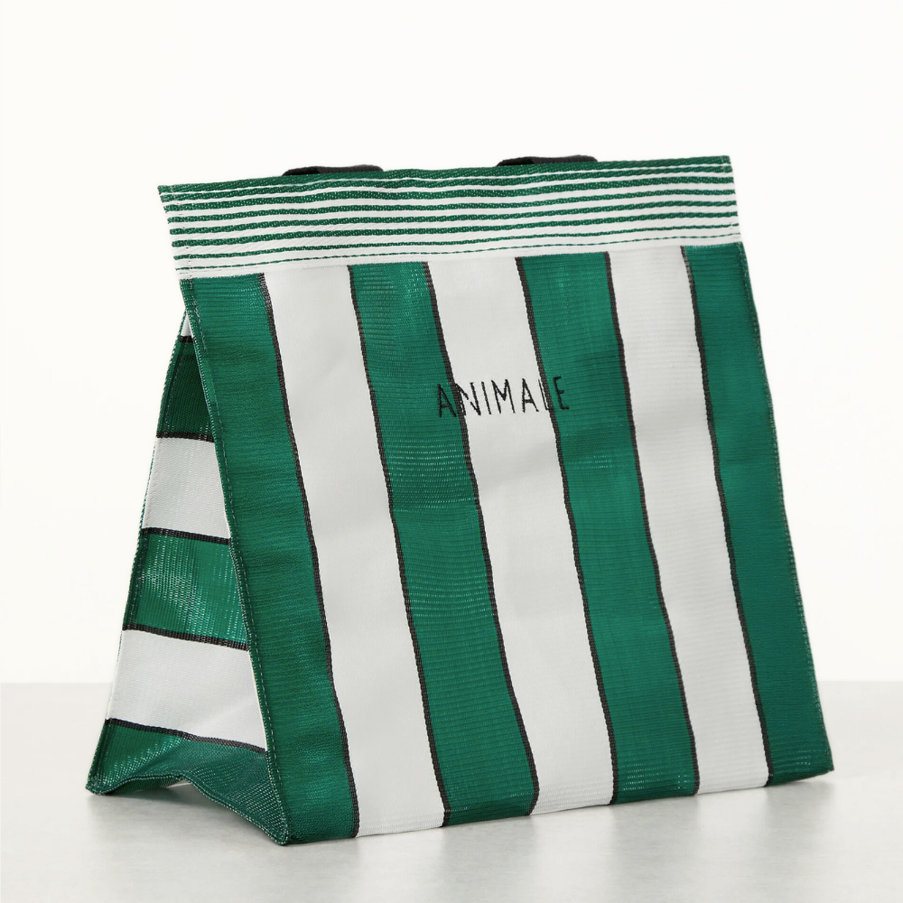 BOLSA ANIMALE LISTRAS VERDE