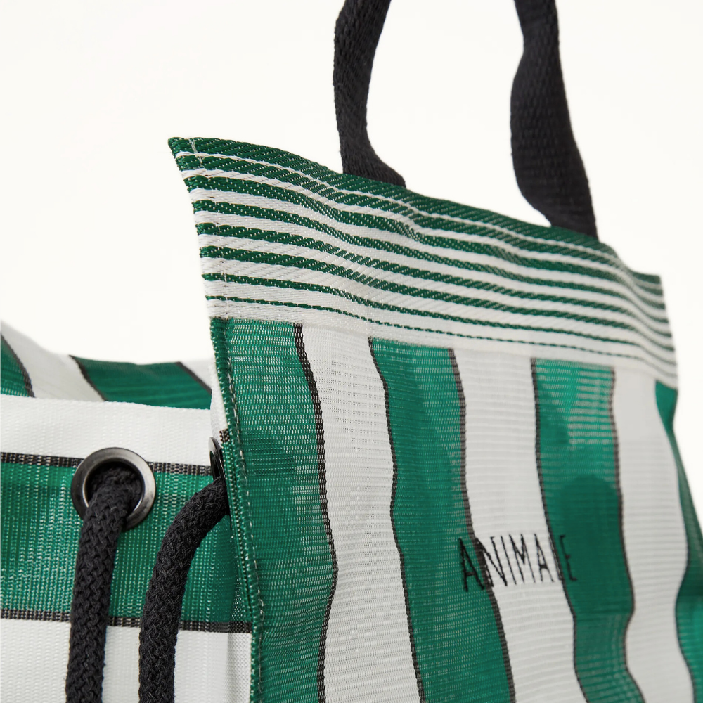 BOLSA ANIMALE LISTRAS VERDE