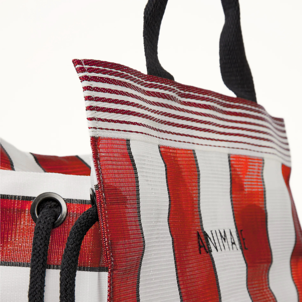 BOLSA ANIMALE LISTRAS VERMELHA