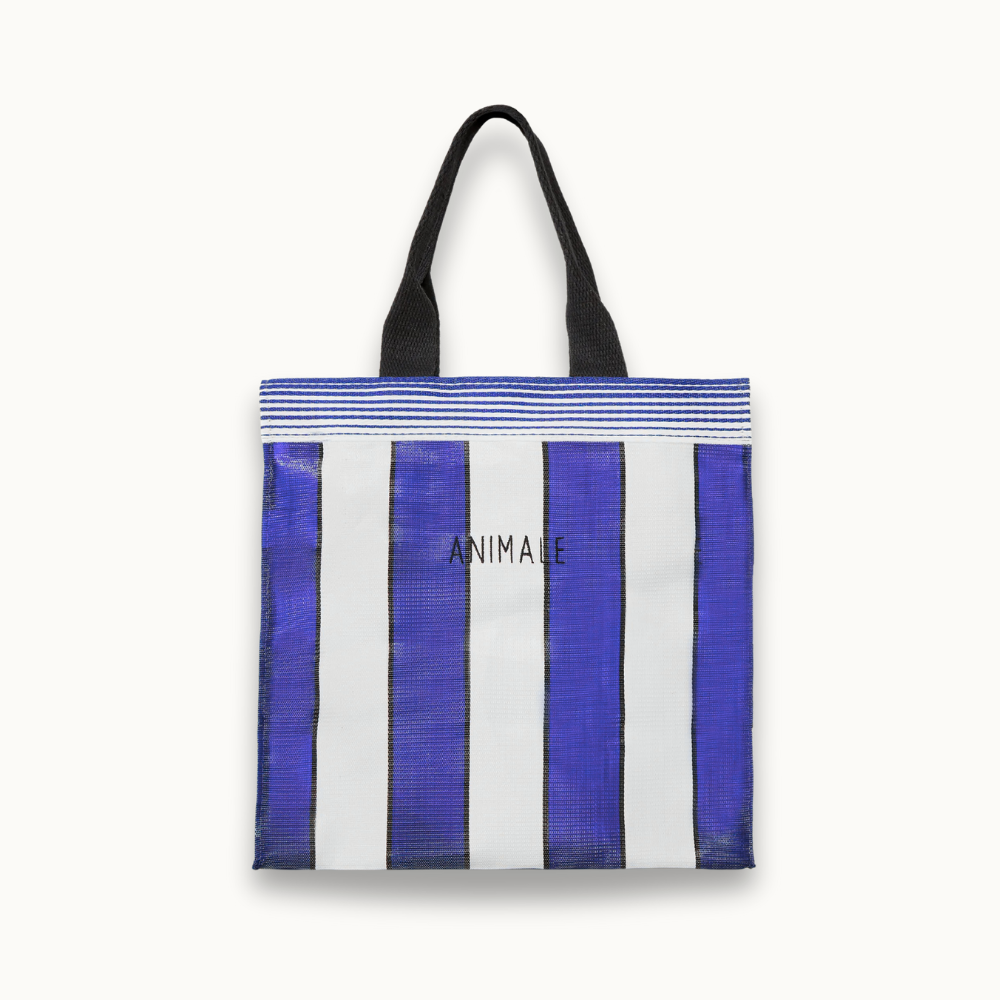 BOLSA ANIMALE LISTRAS AZUL