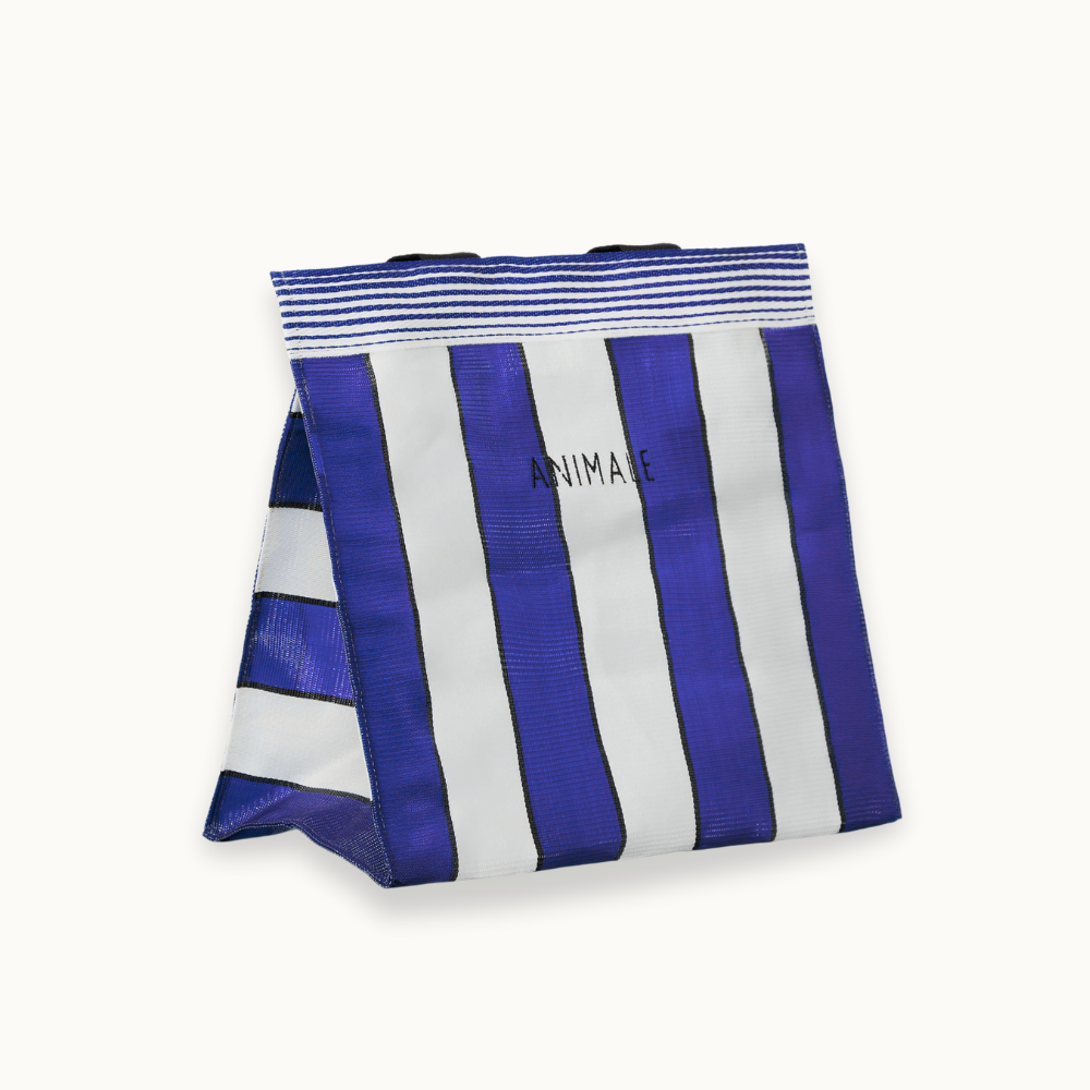 BOLSA ANIMALE LISTRAS AZUL