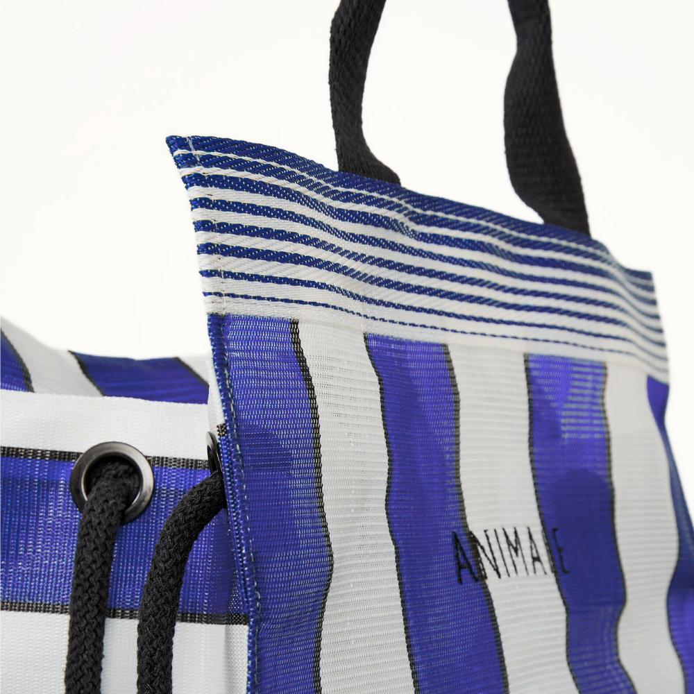 BOLSA ANIMALE LISTRAS AZUL