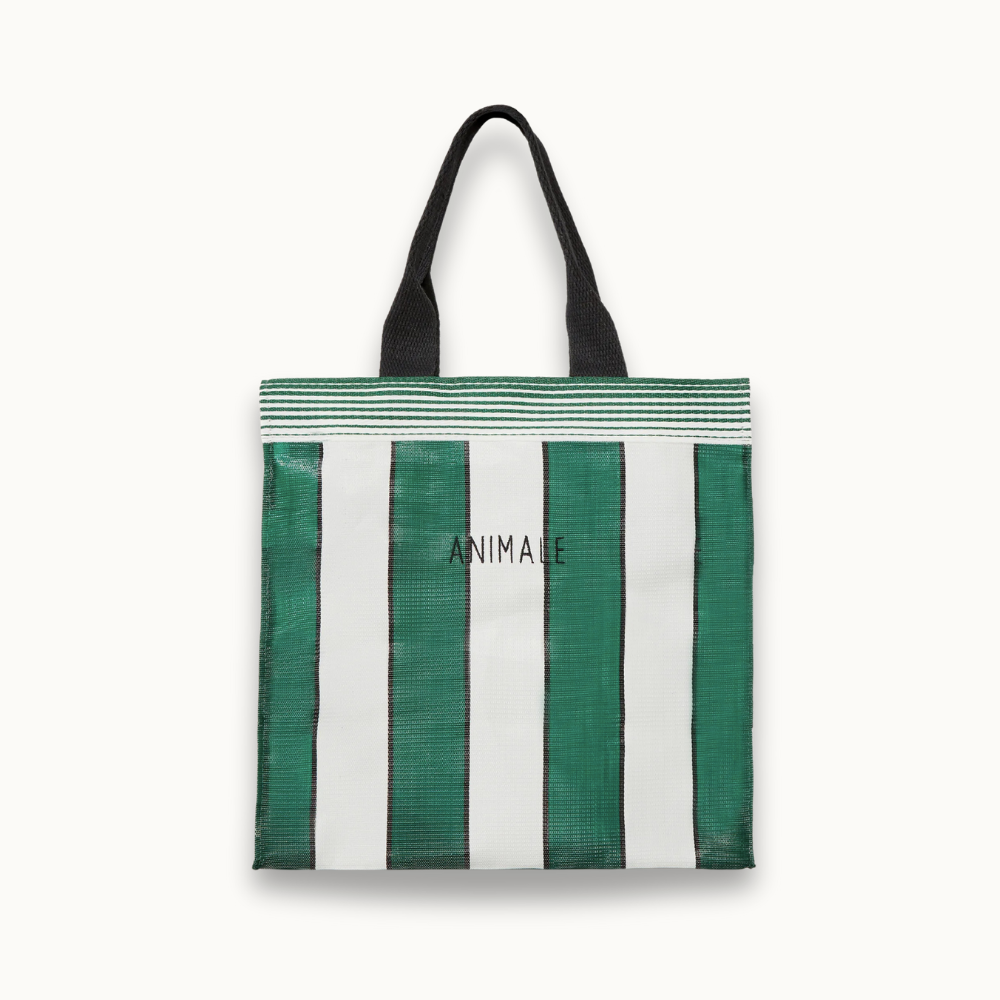 BOLSA ANIMALE LISTRAS VERDE