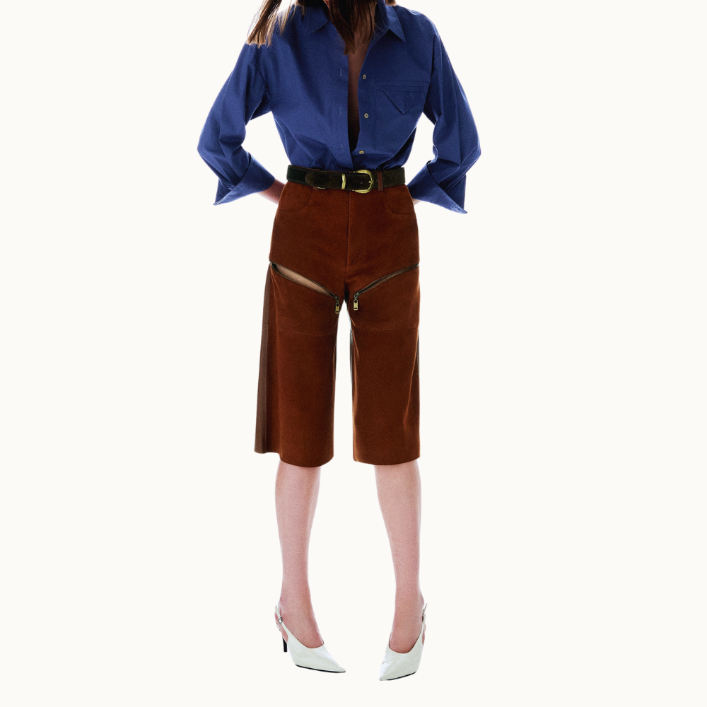 BERMUDA CHAMOIS ZIPER PEGGY