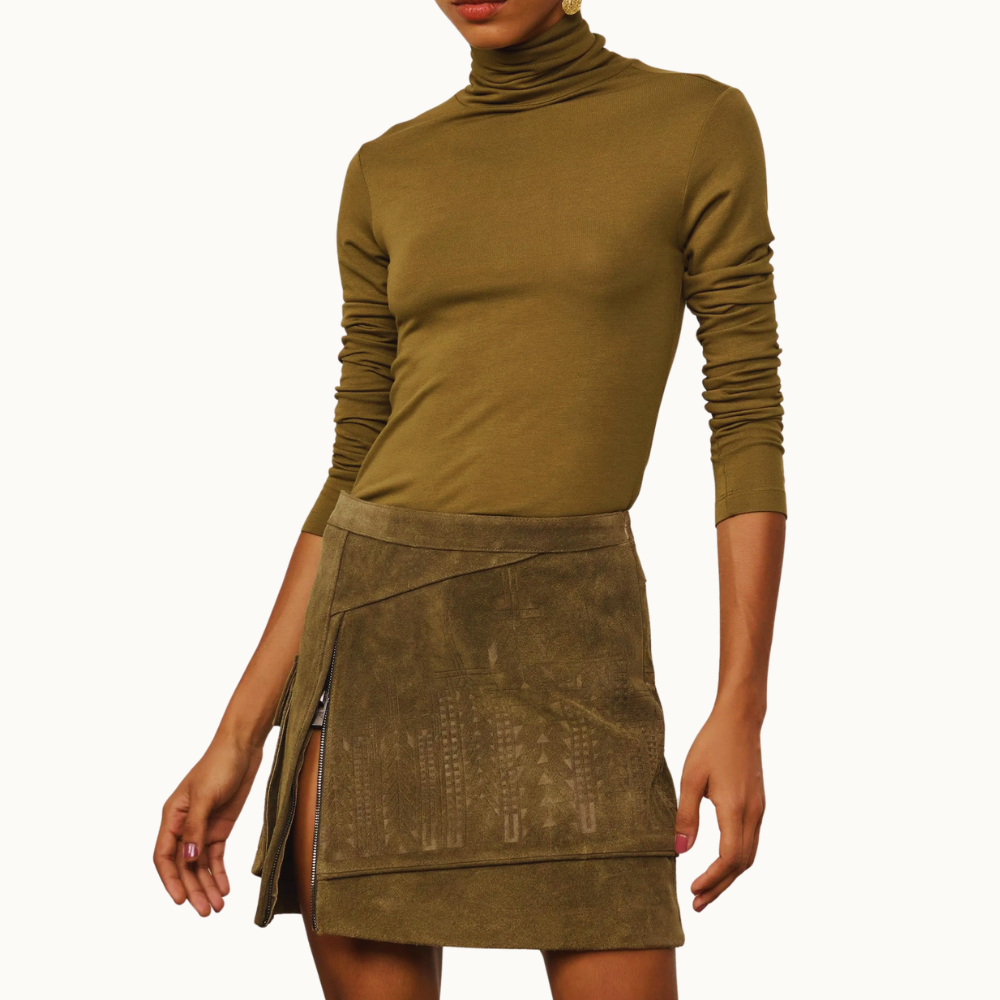 BLUSA DE MALHA GOLA ALTA SEGUNDA PELE