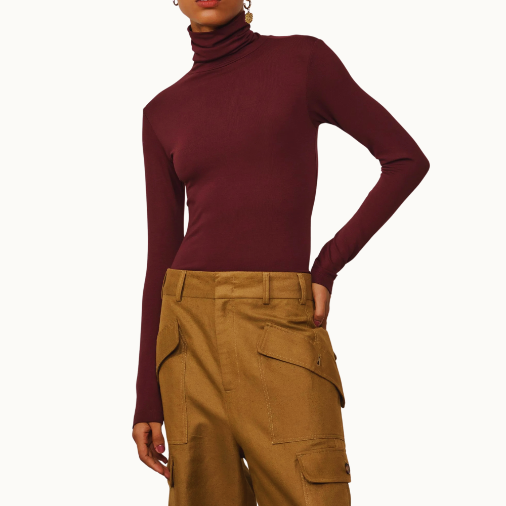 BLUSA DE MALHA GOLA ALTA SEGUNDA PELE