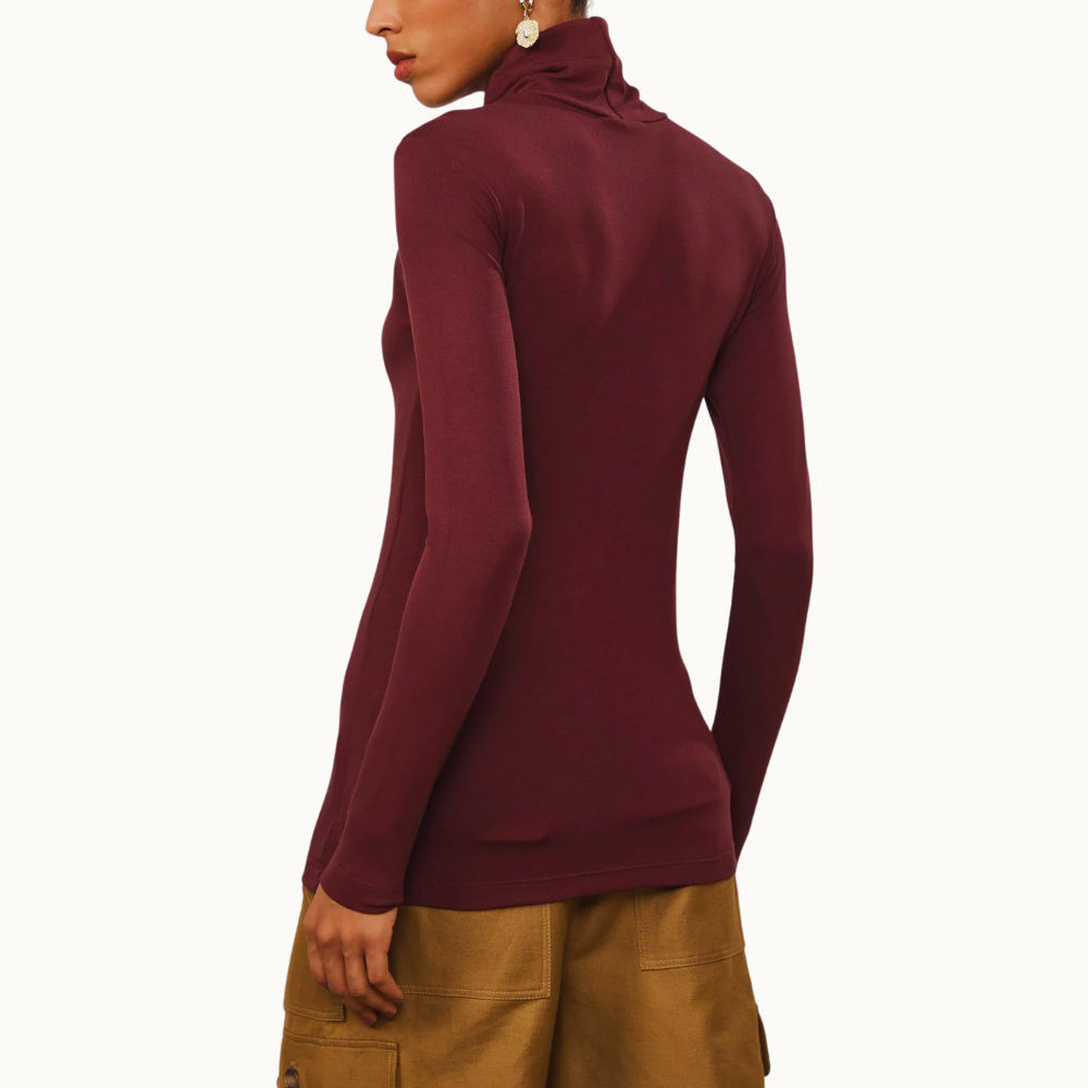 BLUSA DE MALHA GOLA ALTA SEGUNDA PELE