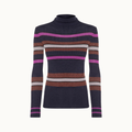 Blusa De Tricot Com Lurex Listras Colors