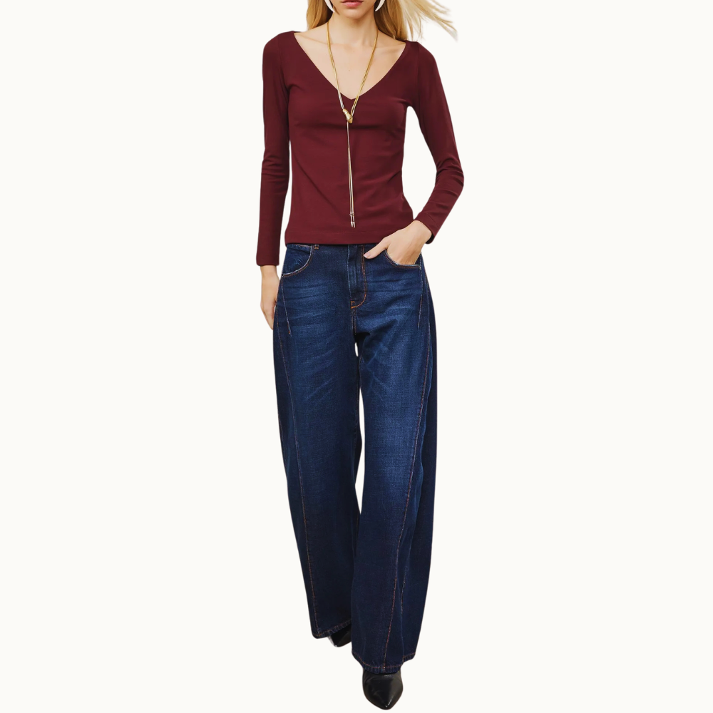 BLUSA DECOTE V ABERTO