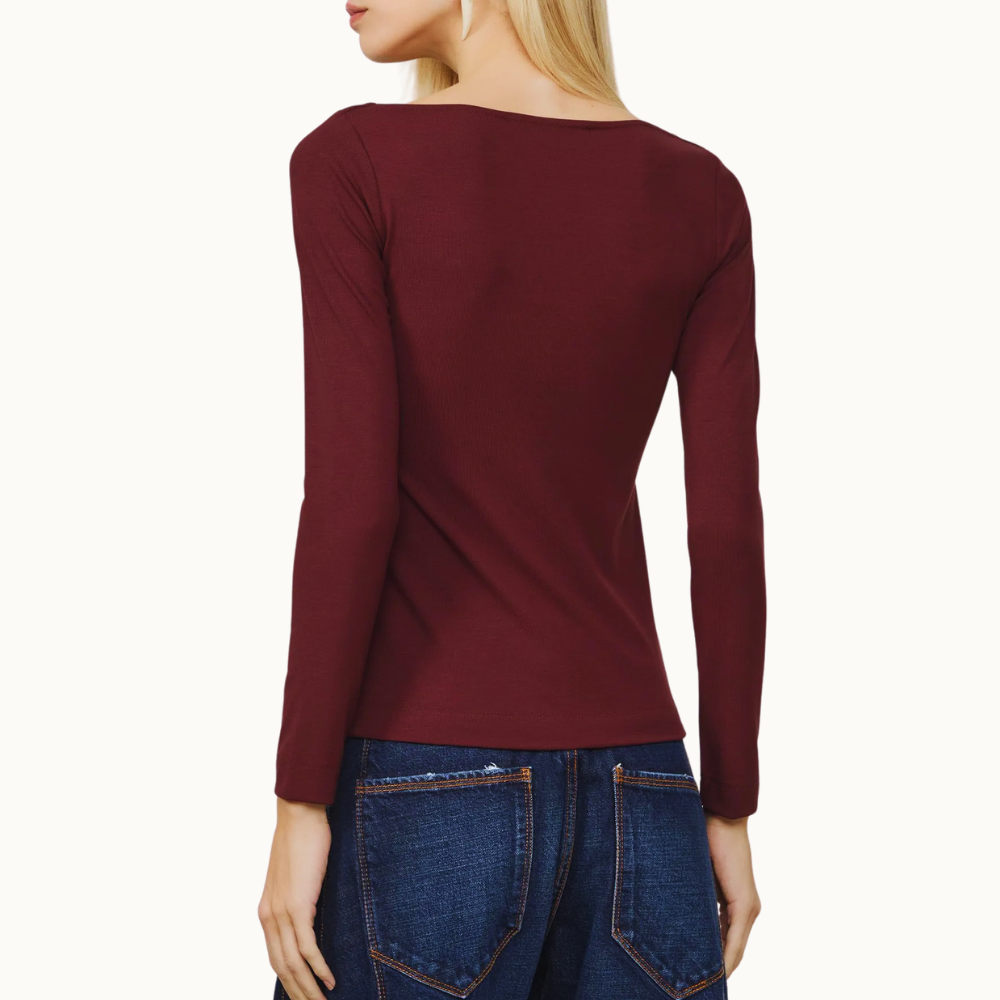 BLUSA DECOTE V ABERTO