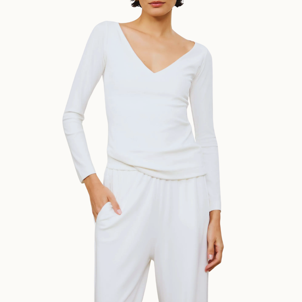 BLUSA DECOTE V ABERTO