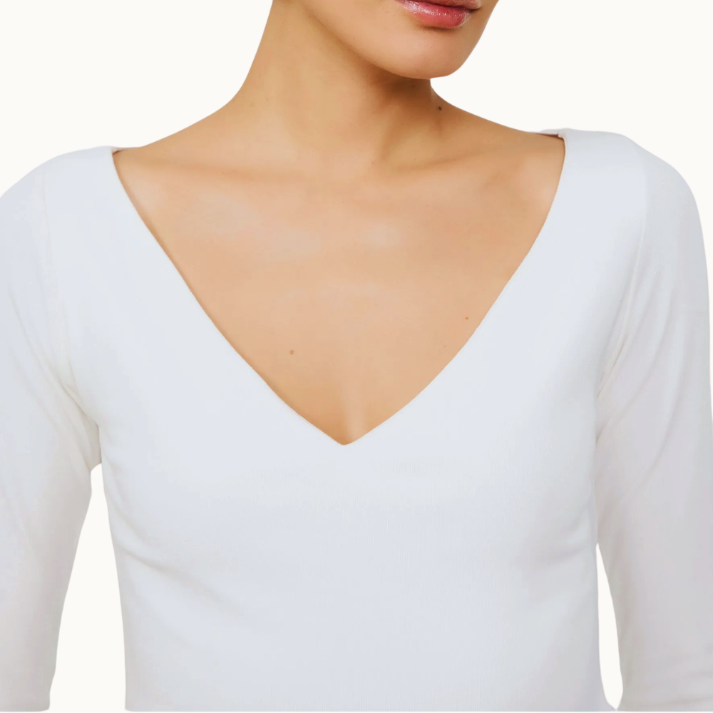 BLUSA DECOTE V ABERTO