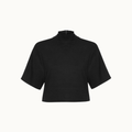 Blusa Feminina Malha Crepe Preto Animale