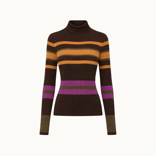 Blusa De Tricot Com Lurex Listras Colors