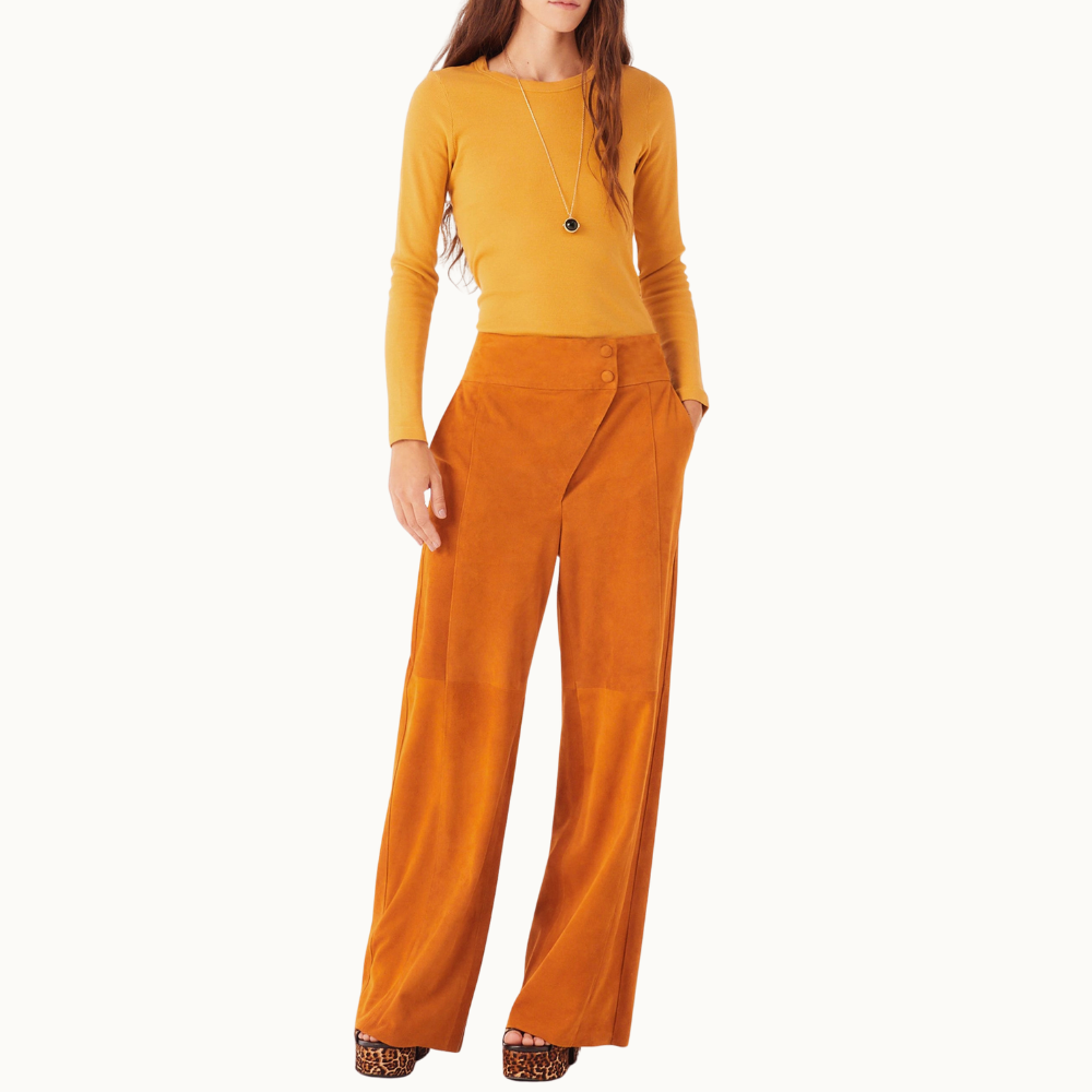 Calça De Couro Gemma Honney