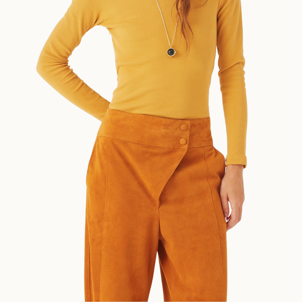 Calça De Couro Gemma Honney