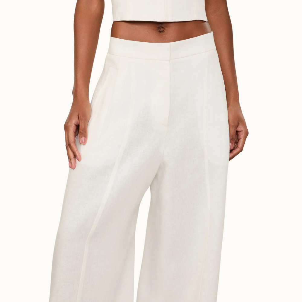 CALÇA DE LINHO AMPLA