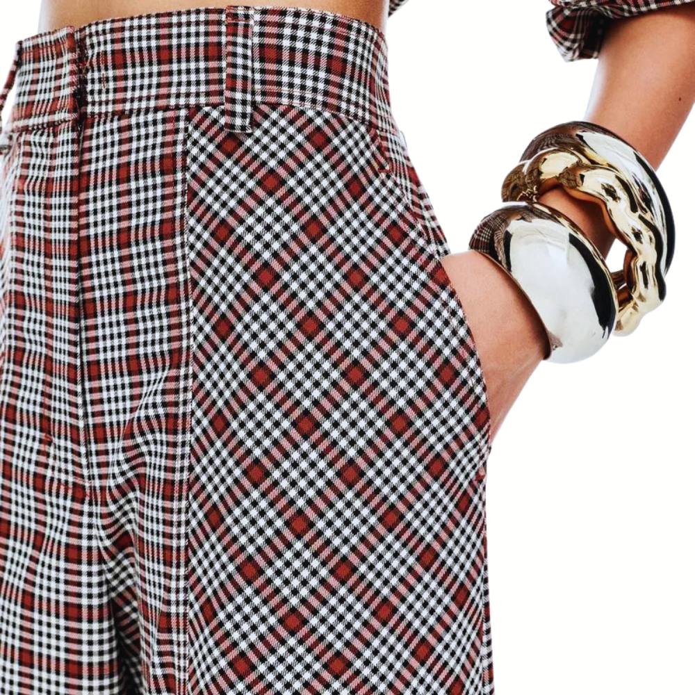 CALÇA GABARDINE VICHY HAZEL