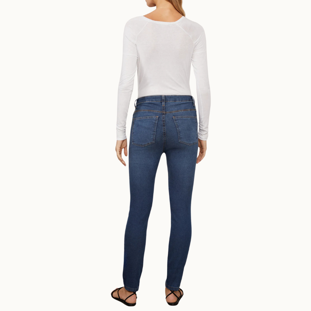 CALCA JEANS SKINNY BASIC HIGH WASHED