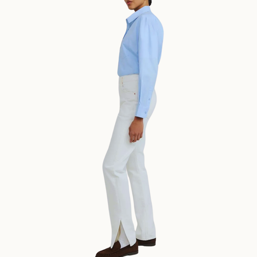 CALÇA JEANS FENDA MALU