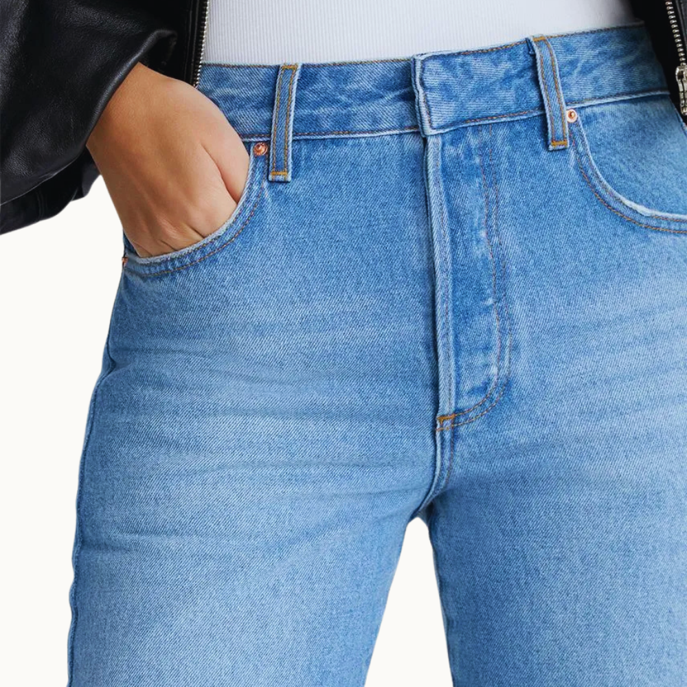 CALÇA JEANS FENDA MALU