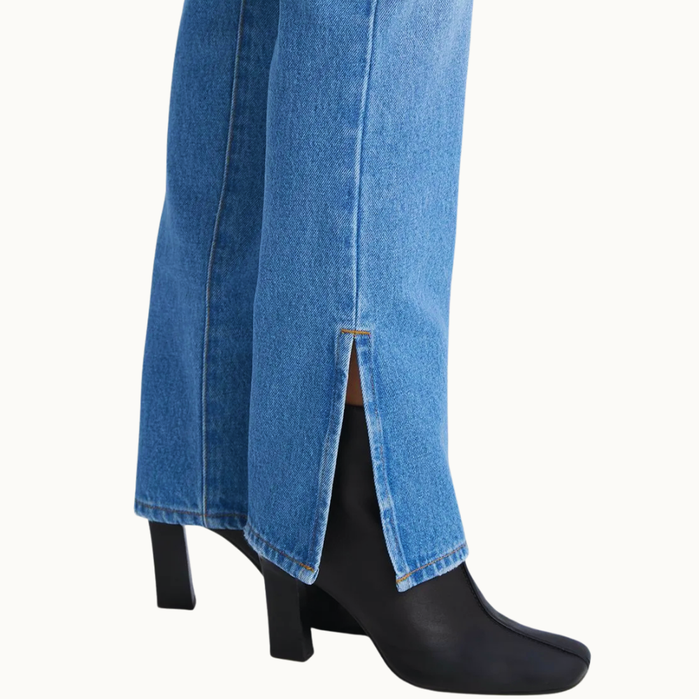 CALÇA JEANS FENDA MALU