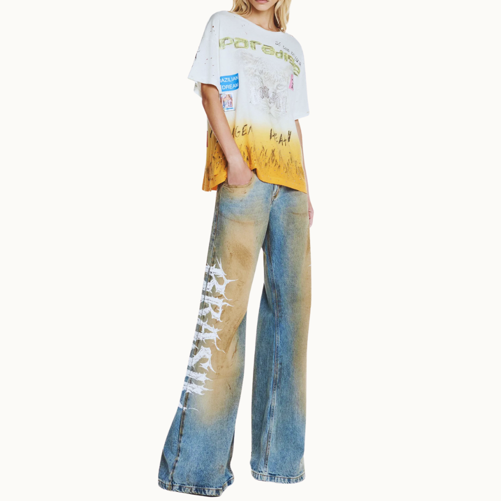 CALÇA JEANS FLARE BRASIL