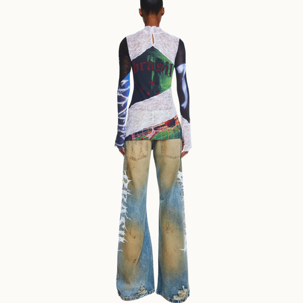 CALÇA JEANS FLARE BRASIL