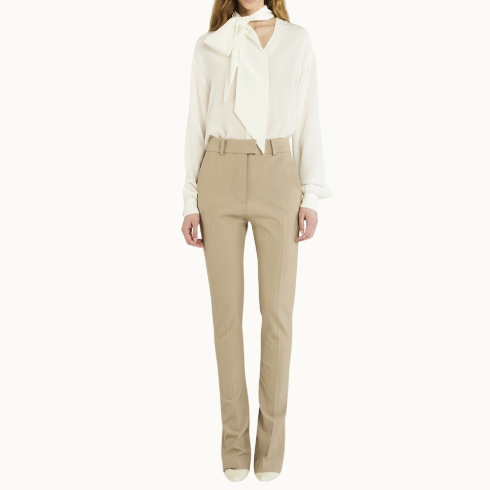 Calça Lã Jazz Taupe Gris