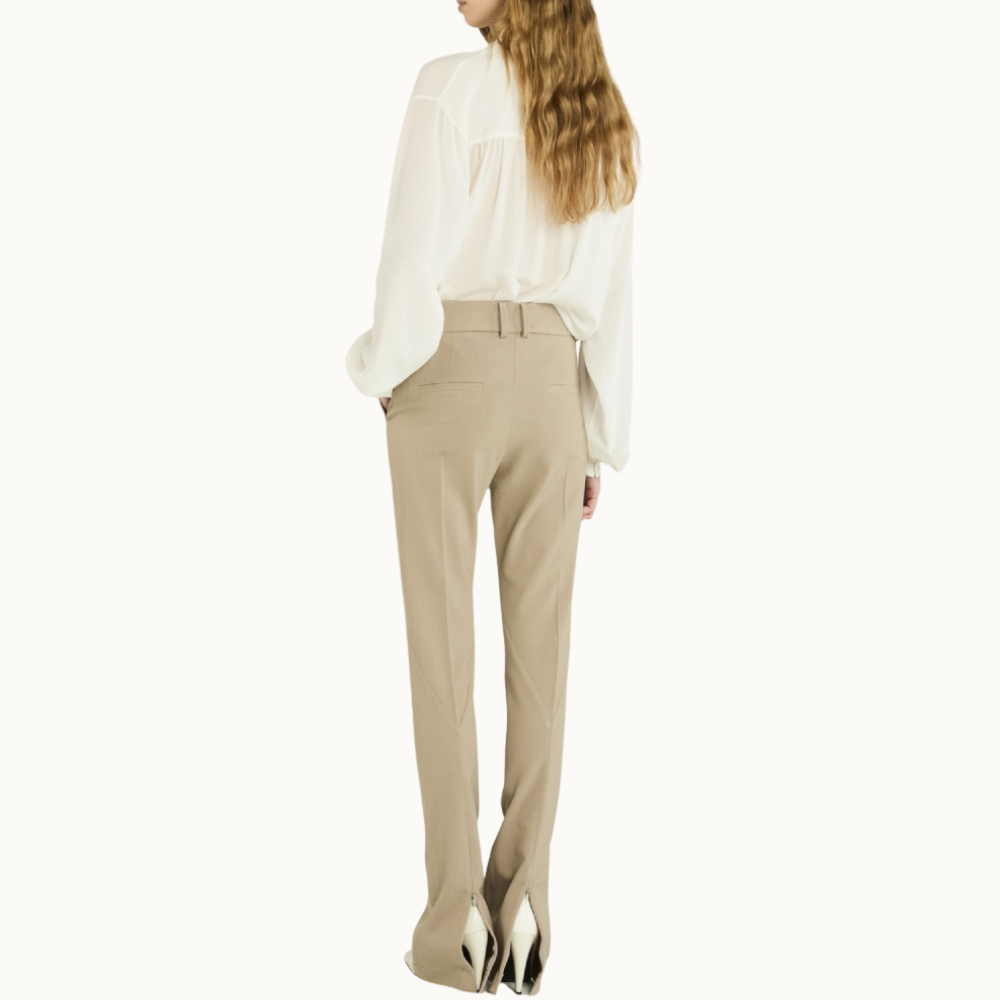 Calça Lã Jazz Taupe Gris