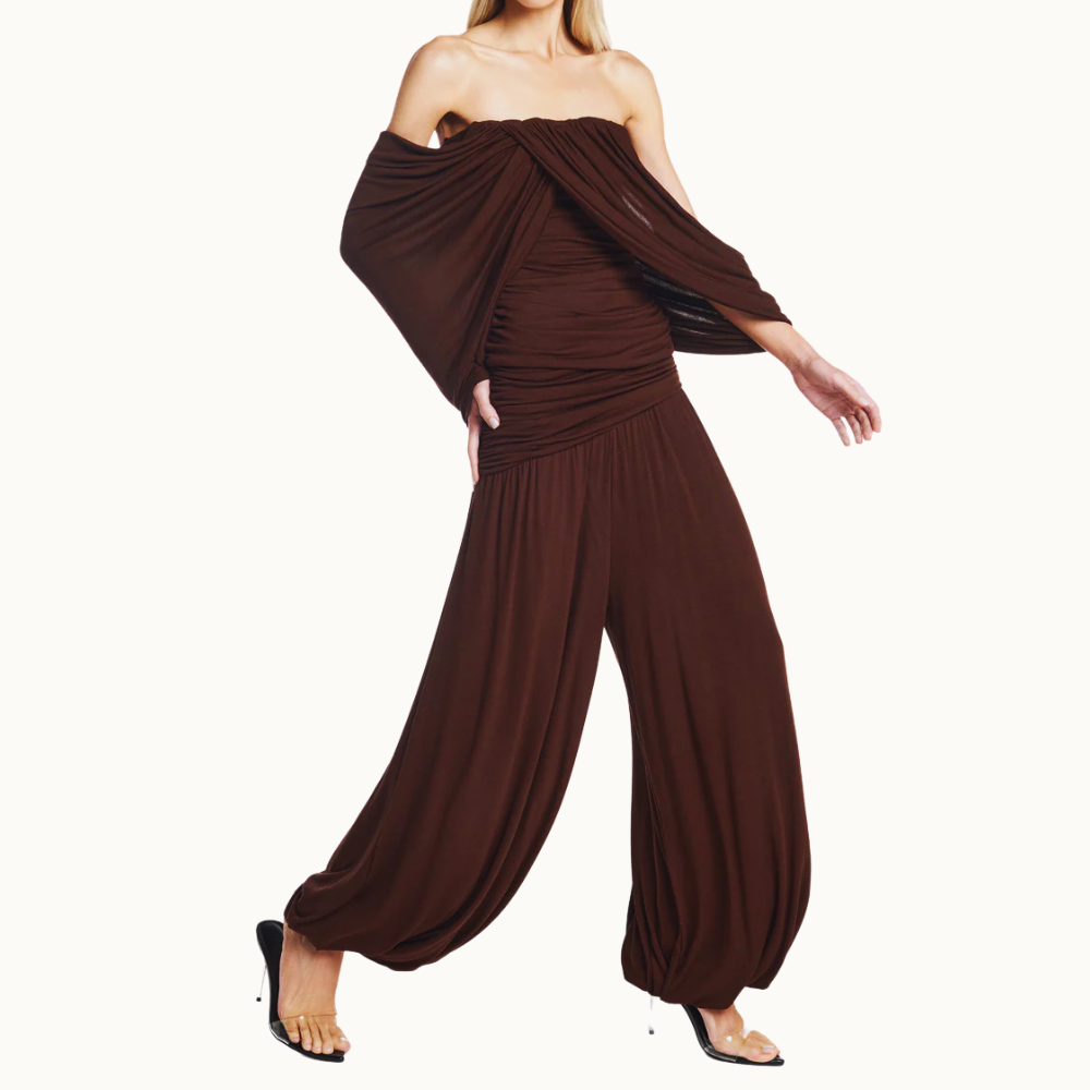 CALCA PALA DRAPEADA ASSIMETRICA